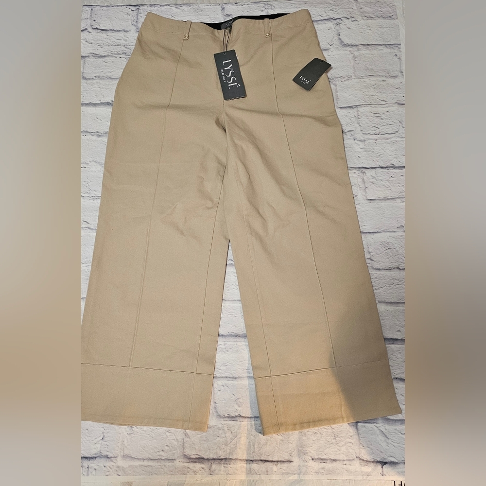Lysse Women's Tan Wide Leg Chinos
